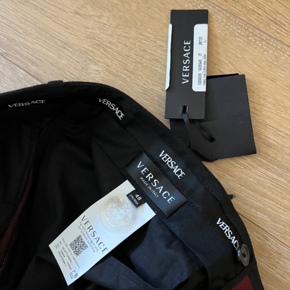 new VERSACE  RUNWAY WOOL SUIT 23ss  blazer pants sz48 US38 - Picture 4 of 16